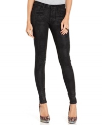 Slip into Levi's coated denim leggings for a leather-inspired look that's hot for fall.