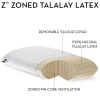 Z by Malouf 100% Natural Talalay Latex Zoned Pillow, QUEEN-HIGH LOFT-PLUSH