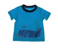 First Impressions Whale Short Sleeve Shirt Pool Party 3-6 Months