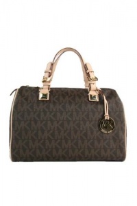 Grayson Large Satchel With MK Logo