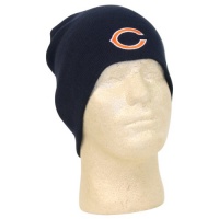 Chicago Bears Classic Knit Beanie in Navy with Embroidered Logo (Officially Licensed NFL Apparel)