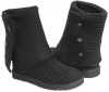 Ugg Australia Woman Classic Crochet Cardy Black Tall Boots Size 8