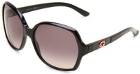 Gucci GG3538/S Sunglasses - 0GAY Black (DX Dark Gray Shaded Lens) - 59mm