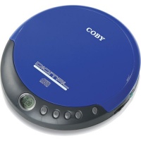 Coby CXCD109BLU Personal CD Player with Stereo Headphones, Blue