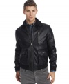 This Kenneth Cole Reaction bomber jacket will have you looking hot in the cool temps.