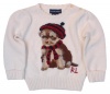 Ralph Lauren Girls Knit Crewneck Pullover Sweater - 12M - Cream