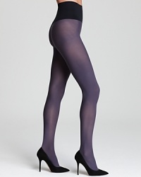 These tights are a liberating combination of Commando's signature raw-cut, dig-free waistband and an opaque purple hue. Style #H70T2.