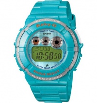 Casio BGD121-2 Baby-G Round 200M Water Resistant World Time 5 Daily Alarms