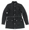 Ralph Lauren Women's Quilted Belted Jacket (Black) (Small)