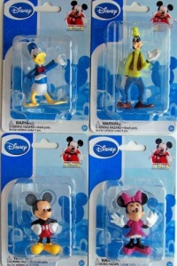 Mickey Mouse Clubhouse Figurines: Mickey, Minnie, Donald & Goofy (Set of 4)