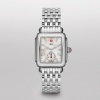 MICHELE Deco 16 Stainless Steel White Diamond Dial Bracelet Watch