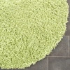 Safavieh SG240B Shag Collection Classic Handmade Lime Green Shag Round Area Rug, 4-Feet Round