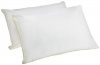 Perfect Fit Medium Density Queen Size 233 Thread-Count Quilted Sidewall Pillow 2 Pack, White