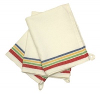 Aunt Martha's 18-Inch by 28-Inch Package of 3 Vintage Dish Towels, Multi Striped