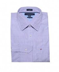 Tommy Hilfiger Men Custom Fit Long Sleeve Plaid Logo Shirt