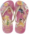 Havaianas Kids Slim Tinkerbell Flip Flop (Toddler/Little Kid),Super Pink,29-30 BR(13 M US Little Kid)