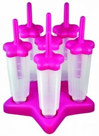 Tovolo Pink Star Pop Mold, Set of 6