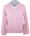 Juicy Couture Dragonfruit Angel Striped Terry Easy Zip Hoodie