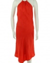 Lauren Ralph Lauren Silk Halter Style Dress Bali Orange 6