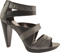 Calvin Klein Women's Deliah Strappy Platform Sandal,Graphite,10 M