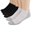 Calvin Klein Men's Socks Cotton Cushion Sole Low Cut Black Asst. 6 pairs