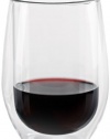 Wine Enthusiast Steady-Temp Double Wall Cabernet Stemless Wine Glasses, Set of 2