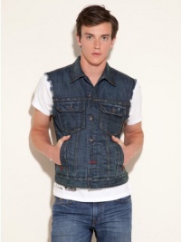 GUESS Crater Denim Vest