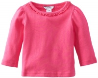 Hartstrings Baby-girls Infant Long Sleeve Tee Shirt, Berry Pink, 18 Months