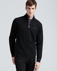 Add this sporty jacket to your casual attire for designer distinction everywhere you go.