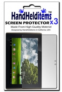 HandHelditems(TM) 3X Asus Eee Pad Transformer TF101 Anti-Fingerprint, Anti-Glare, Matte Finishing Screen Protector (3 Pack) (Free HandHelditems Sketch Universal Stylus Pen)