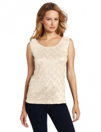 Sag Harbor Women's Novelty Woven Tank Top