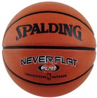 Spalding Never Flat Outdoor Official Size Basketball