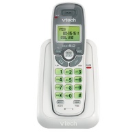 VTECH CS6114 DECT 6.0 Cordless Phone, White/Grey, 1 Handset