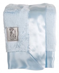 Little Giraffe Luxe Blanky, 14 X 14, Blue