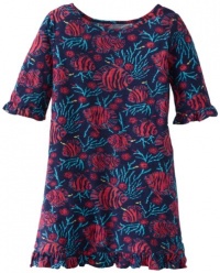 Lilly Pulitzer Girls 7-16 Little Somerset Dress, Bright Navy Jammin, Large