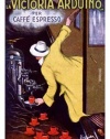 La Victoria Aduino Caffe 30x40 Limited-Edition Artistic Planked Wood Sign by Leonetto Cappiello