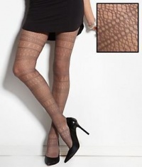 Hue Striped Multi Net Tights (13026) S/M/Black