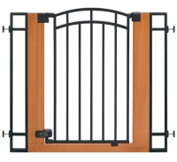 Summer Infant Stylish n' Secure Extra Tall Wood and Metal Walk Through Gate