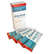 Drip Drop Hydration 4 Powder Packs, Fresh Lemon Taste.