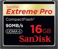 SanDisk 16GB Extreme Pro CF memory card - UDMA 90MB/s 600x (SDCFXP-016G-A91, US Retail Package)