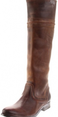 FRYE Women's Melissa Trapunto Knee-High Boot,Cognac,8.5 M US