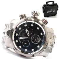 Invicta Men's 1539 Reserve Venom Chronograph Black Dial Stainless Steel Watch