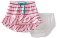 Roxy Kids Baby-Girls Infant-Sun Lovin Knit Skirt, Azalea Pink Stripe, 6-9 Months