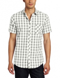 Ben Sherman Men's Plectrum Short Sleeve Marl Gingham Shirt