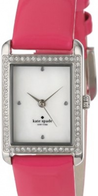 Kate Spade New York Women's 1YRU0066 Pink Strap Crystal Bezel Waldorf Watch