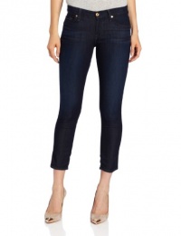 7 For All Mankind Women's Crop Slim Cigarette, Rich Clean Blue, 27