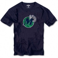 Dallas Mavericks '47 Brand Navy Retro Logo Scrum T-Shirt