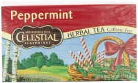 Celestial Seasonings Herb Tea, Peppermint, 20-Count Tea Bags (Pack of 6)