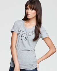 Featuring a cartoon fox across the front, this quirky-cool Burberry Brit tee is one step ahead of the pack. Style with leather leggings for the ultimate It Girl look.