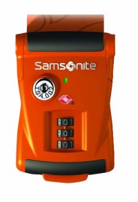 Samsonite Luggage Travel Sentry 3 Dial Combination Strap, Juicy Orange, One Size